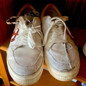 Authentic White Low Vulcanized Sneakers